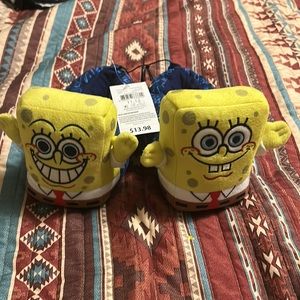 SpongeBob slippers size 11,12 brand new never been worn never been used